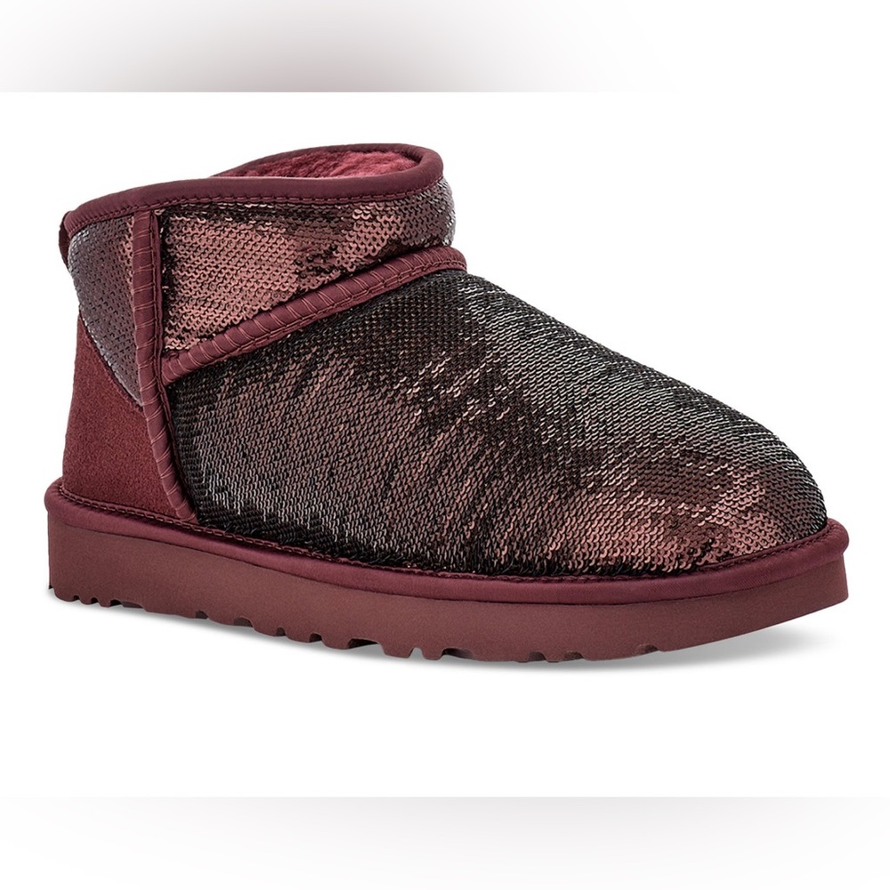 NIB UGG® 1151616 Women's Classic Ultra Mini Mirror Ball Cold Weather Boo…